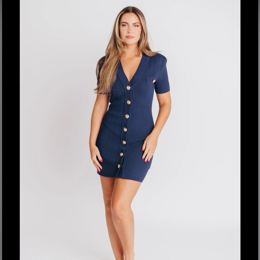 Endless Rose Navy Sweater dress - NEVER WORN